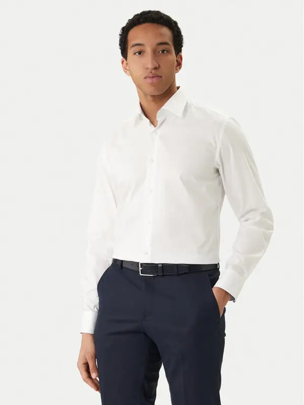 Boss BOSS Košulja H-Hank 50560704 Bijela Slim Fit