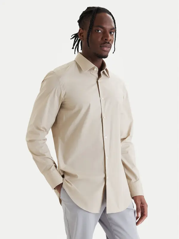 Boss BOSS Košulja H-Hank-Kent-C1-214 50469345 Bež Slim Fit