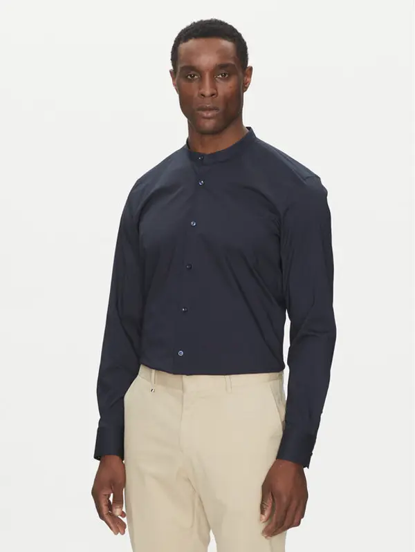Boss BOSS Košulja H-HANK-S-STAN-C3-252 50539176 Tamnoplava Slim Fit