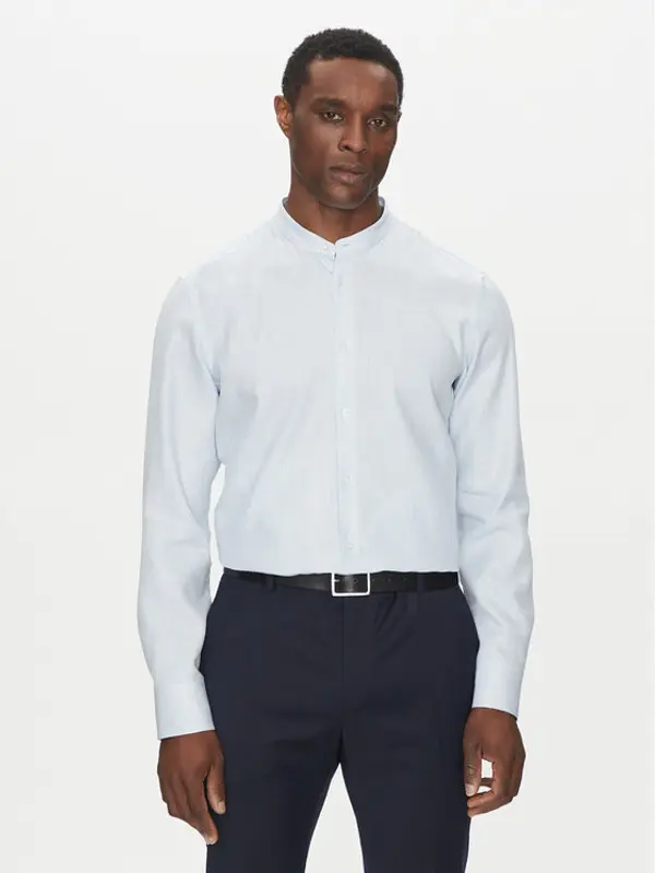 Boss BOSS Košulja H-HANK-standup-214 50539233 Svijetloplava Slim Fit