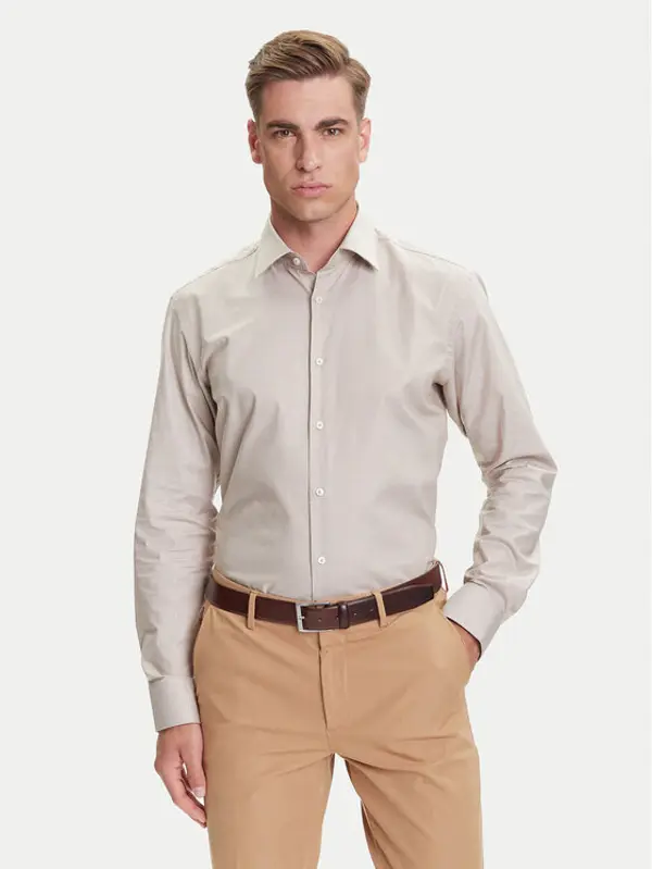 Boss BOSS Košulja H-Joe 50519887 Bež Regular Fit