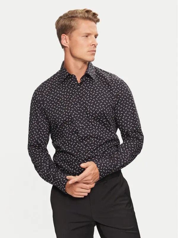 Boss Boss Košulja H-Joe 50527626 Crna Slim Fit
