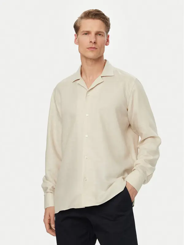 Boss BOSS Košulja H-Joe 50561616 Svijetlo bež Regular Fit