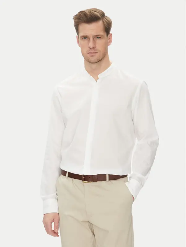 Boss BOSS Košulja H-Joe-Standup-252 50539209 Bijela Regular Fit