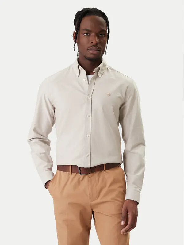 Boss BOSS Košulja H-Liam 50555966 Bež Regular Fit