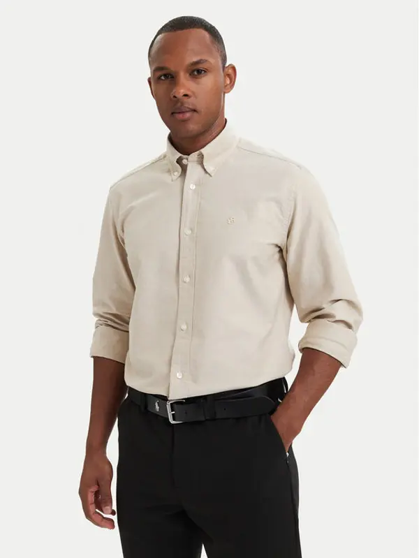 Boss BOSS Košulja H-Liam 50566988 Bež Regular Fit