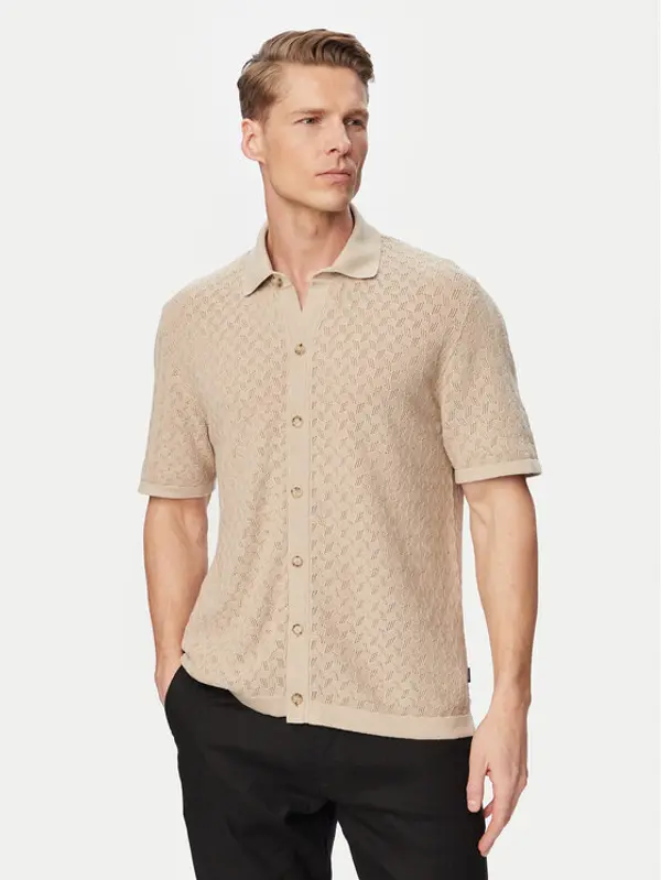 Boss BOSS Košulja H-Nappo 50560494 Bež Regular Fit