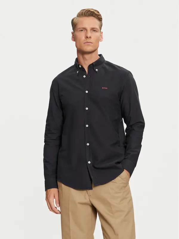 Boss Boss Košulja H-Roan 50521996 Tamnoplava Slim Fit