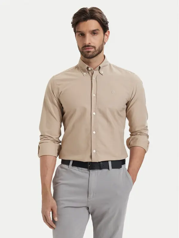 Boss BOSS Košulja H-Roan 50555920 Bež Slim Fit