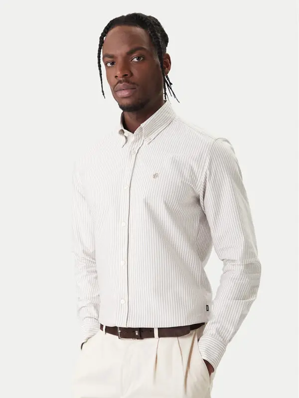 Boss BOSS Košulja H-ROAN 50556069 Kaki Regular Fit
