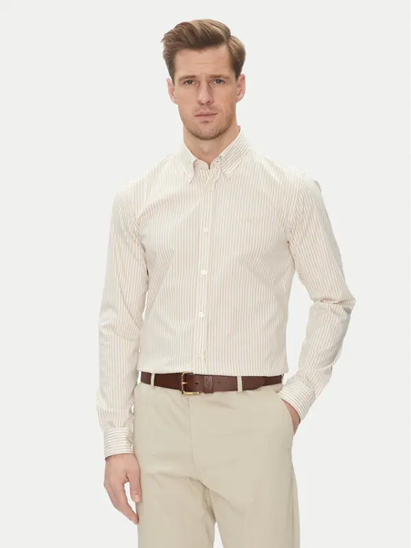 Boss BOSS Košulja H-Roan-Bd-E-C1-243 50520285 Bež Slim Fit