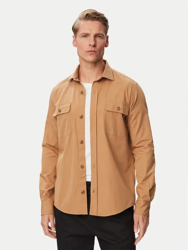 Boss BOSS Košulja H-Rob-Sp-2P-263 50567050 Tamno bež Regular Fit