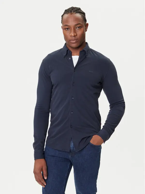 Boss BOSS Košulja Myjersey 50543089 Tamnoplava Slim Fit