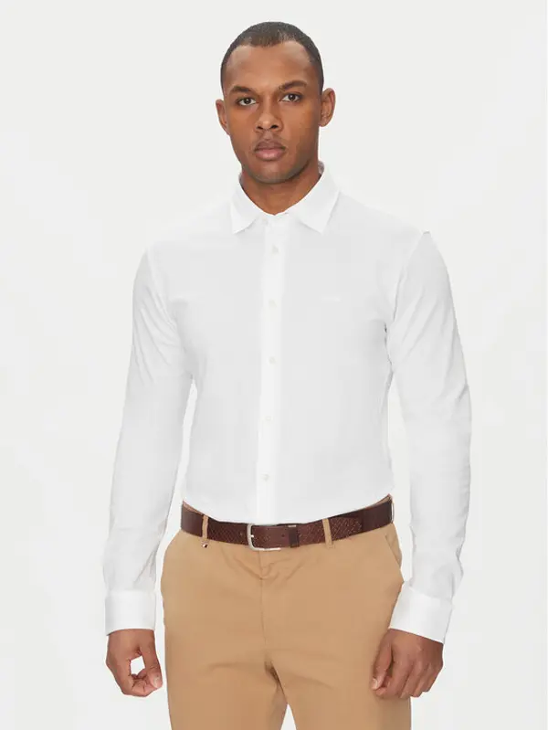 Boss BOSS Košulja Mysoft 50519748 Bijela Slim Fit