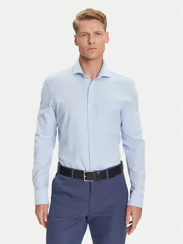 Boss BOSS Košulja P-Hank 50527675 Svijetloplava Slim Fit