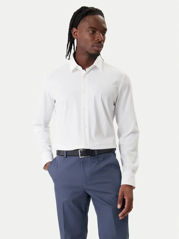 Boss BOSS Košulja P-Hank 50555747 Bijela Slim Fit