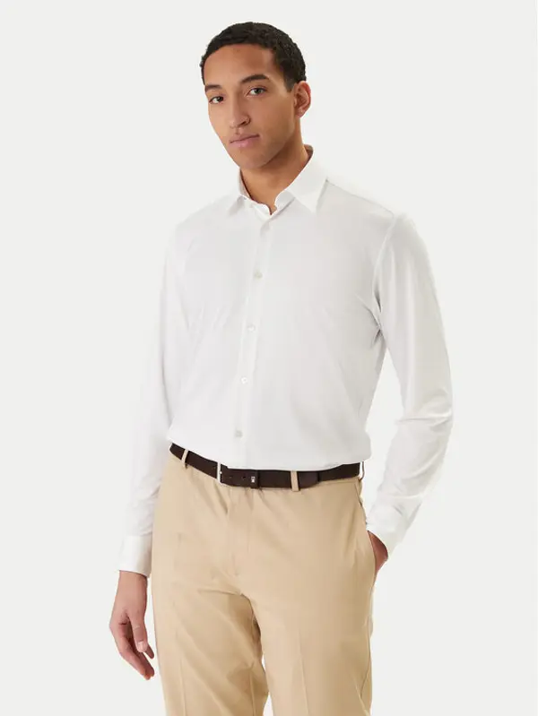 Boss BOSS Košulja P-Liam 50556672 Bijela Regular Fit