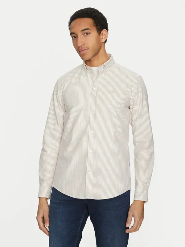 Boss BOSS Košulja Roan 50520275 Bež Slim Fit