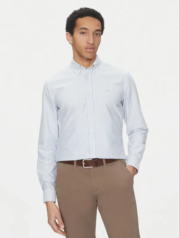 Boss BOSS Košulja Roan 50520275 Svijetloplava Slim Fit