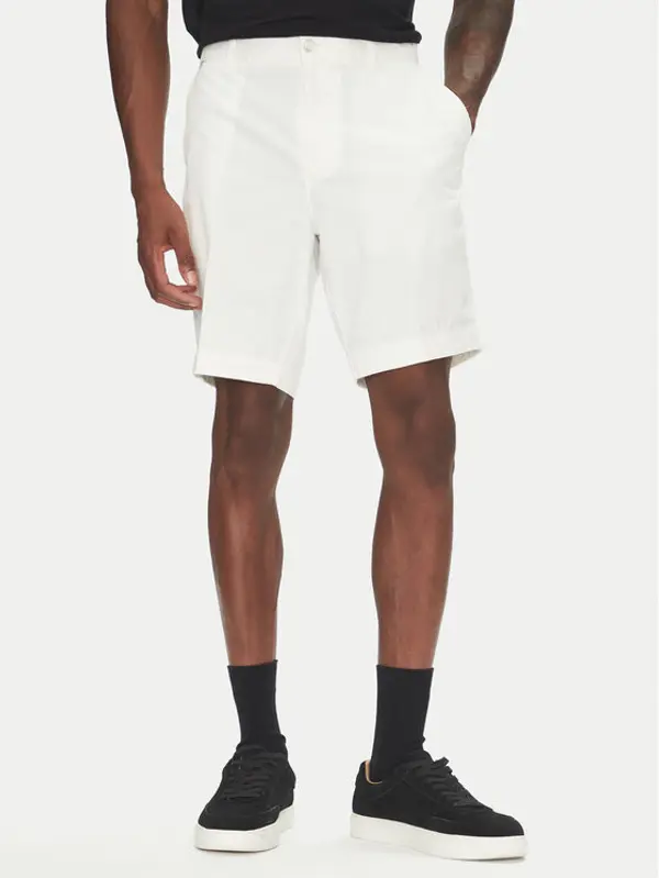 Boss BOSS Kratke hlače H-Slice 50540743 Bijela Slim Fit