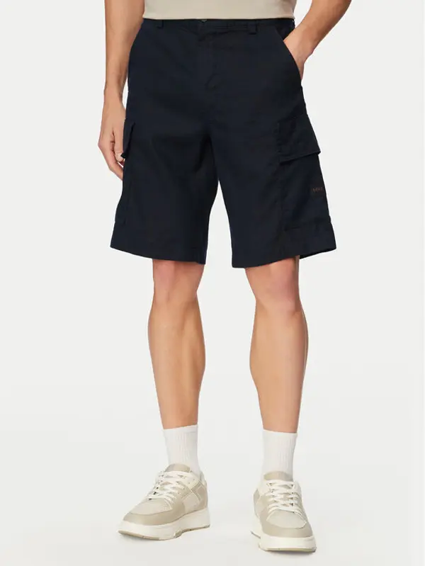 Boss BOSS Kratke hlače Sisla 50559366 Tamnoplava Relaxed Fit