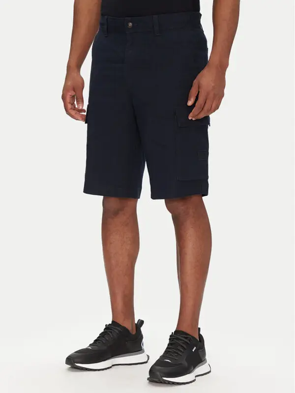 Boss BOSS Kratke hlače Sisla-9 50536888 Tamnoplava Slim Fit