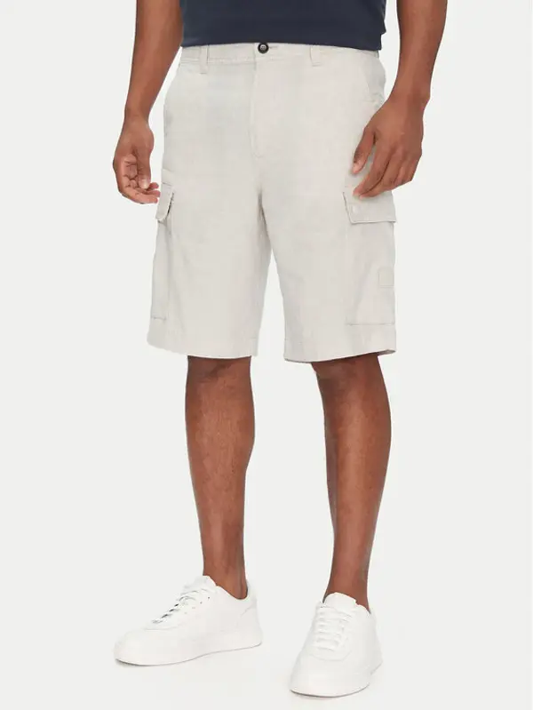 Boss BOSS Kratke hlače Sisla-9-Cargo-Shorts 50536888 Bež Tapered Fit