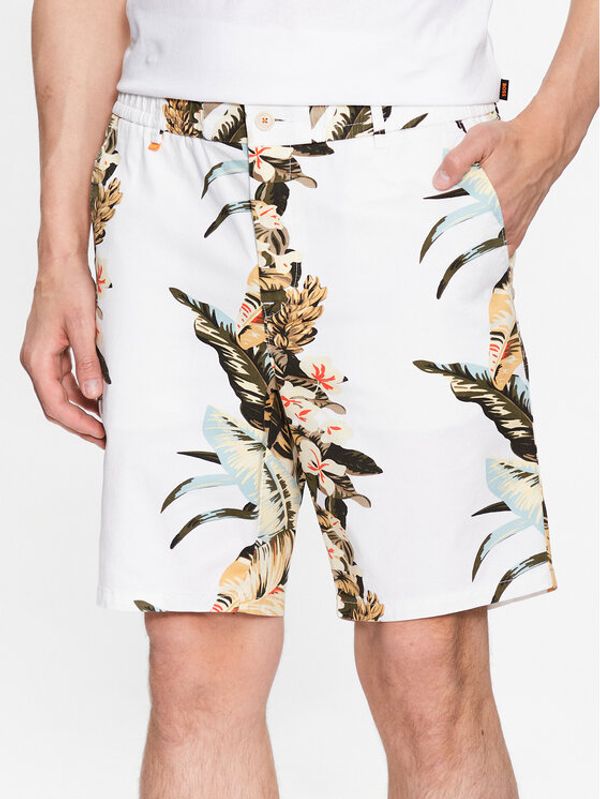 Boss Boss Kratke hlače Taber 50489123 Bijela Regular Fit