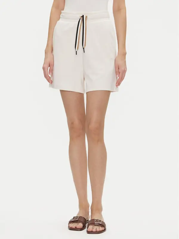Boss BOSS Kratke pidžama hlače Cp Stripe_Shorts 50539981 Écru Relaxed Fit