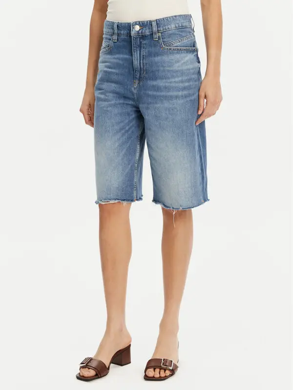 Boss BOSS Kratke traperice 50534213 Plava Relaxed Fit
