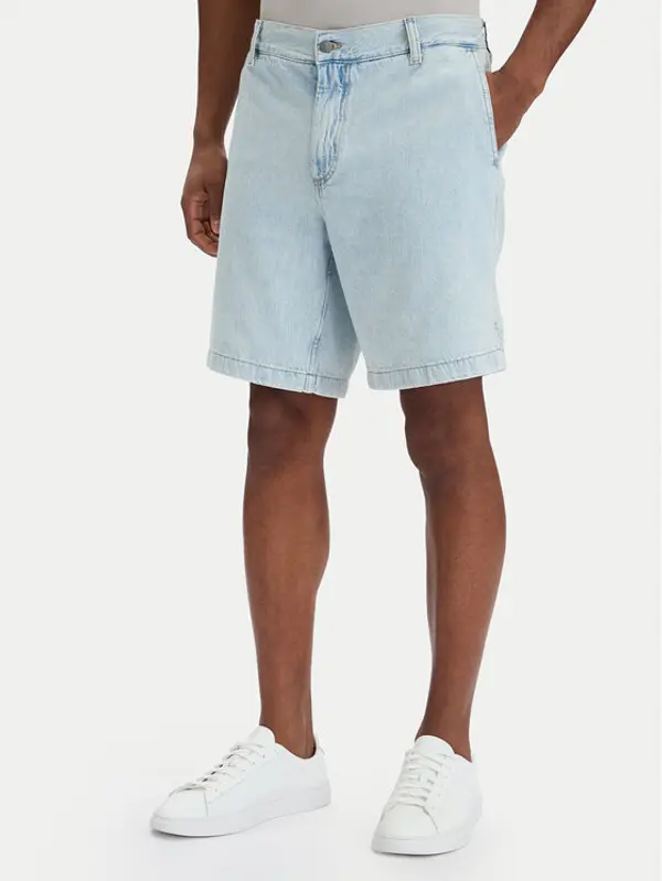 Boss BOSS Kratke traperice Sandrew 50563627 Svijetloplava Relaxed Fit