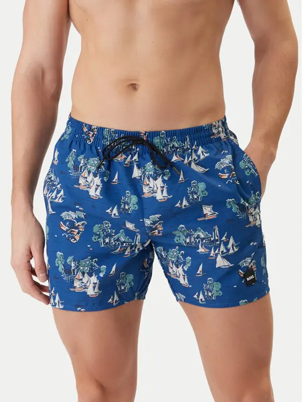 Boss BOSS Kupaće gaće i hlače Piranha 50508844 Plava Regular Fit