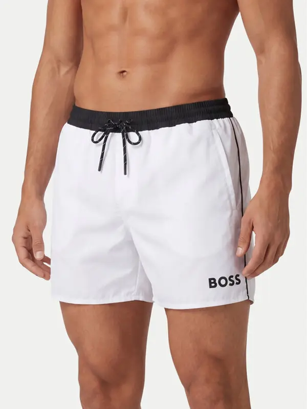 Boss BOSS Kupaće gaće i hlače Starfish 50514429 Bijela Regular Fit