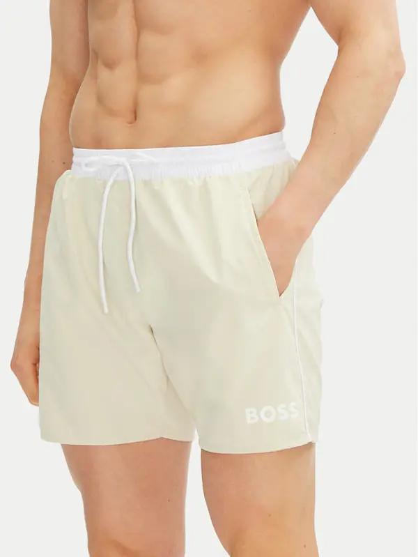 Boss BOSS Kupaće gaće i hlače Starfish 50514429 Écru Regular Fit