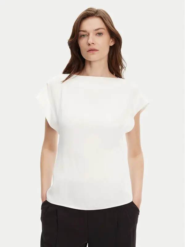 Boss BOSS Majica Bavati 50541815 Écru Regular Fit