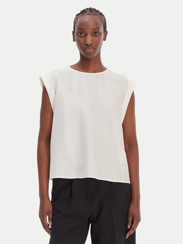 Boss BOSS Majica C_Irnette 50543548 Écru Regular Fit