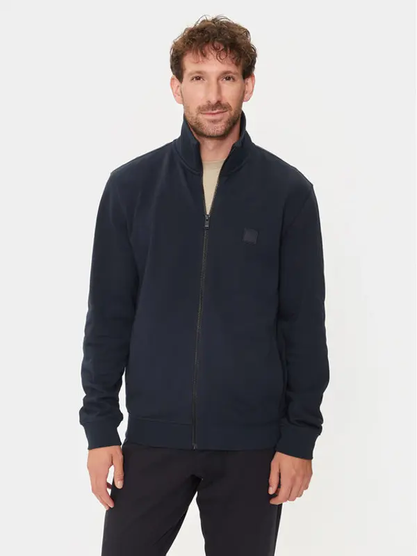 Boss Boss Majica dugih rukava 50511709 Tamnoplava Relaxed Fit