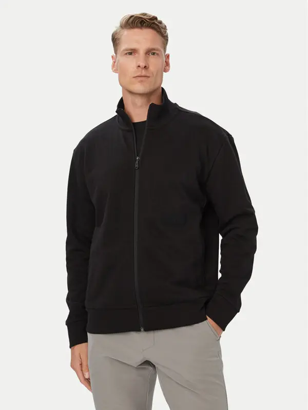 Boss BOSS Majica dugih rukava 50564104 Crna Relaxed Fit