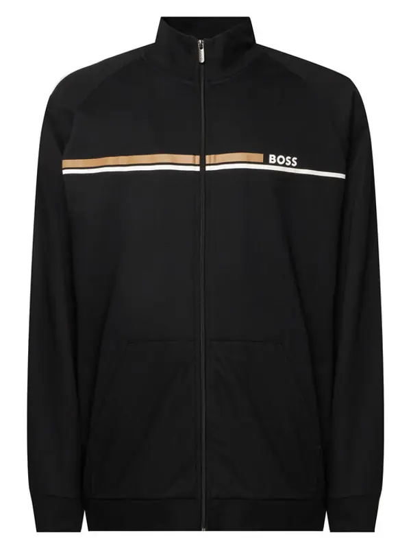 Boss BOSS Majica dugih rukava Authentic Jacket Z 50554779 Crna Regular Fit