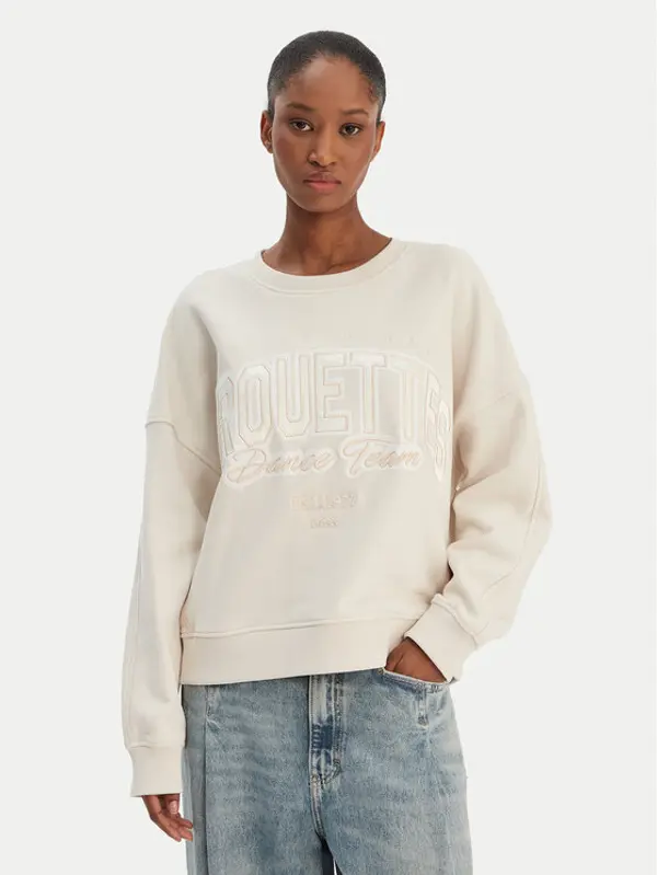 Boss BOSS Majica dugih rukava C Ever 50556999 Bež Oversize