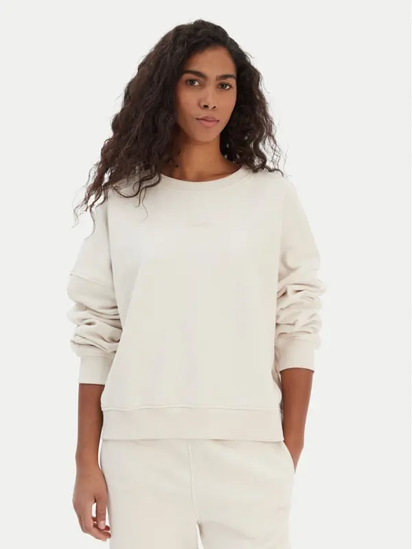 Boss BOSS Majica dugih rukava C_Ever 50554711 Bež Oversize