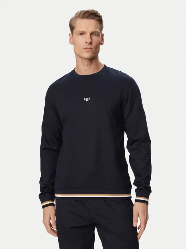 Boss BOSS Majica dugih rukava Iconic 50554836 Tamnoplava Regular Fit