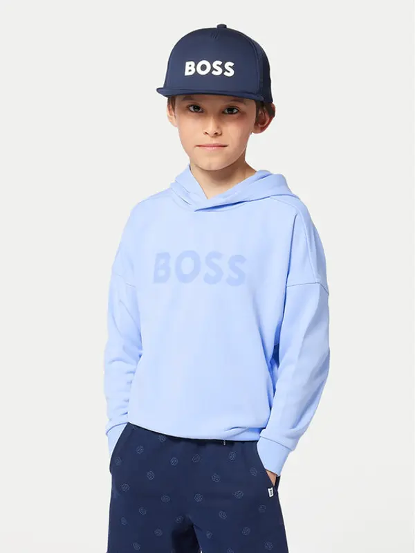 Boss BOSS Majica dugih rukava J52028 D Svijetloplava Loose Fit
