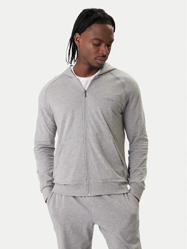 Boss BOSS Majica dugih rukava Mix&Match 50515313 Siva Regular Fit