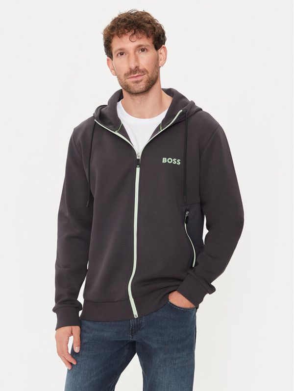 Boss Boss Majica dugih rukava Saggy 1 50510319 Siva Regular Fit