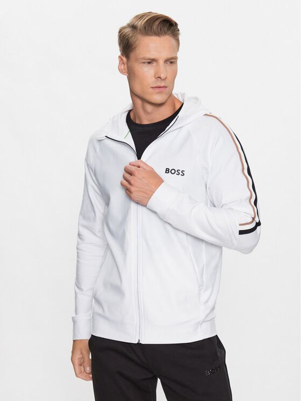 Boss Boss Majica dugih rukava Sicon 50504552 Bijela Regular Fit