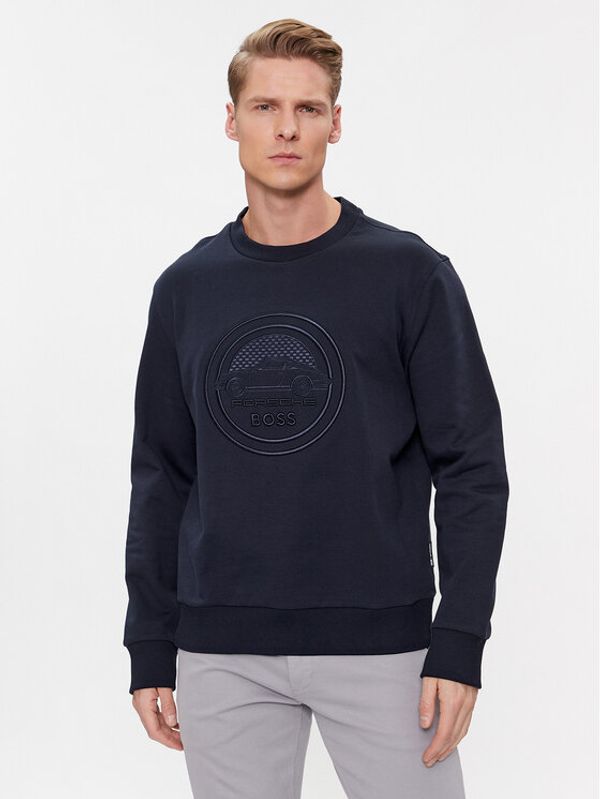 Boss Boss Majica dugih rukava Soleri 280_PS 50507788 Tamnoplava Relaxed Fit