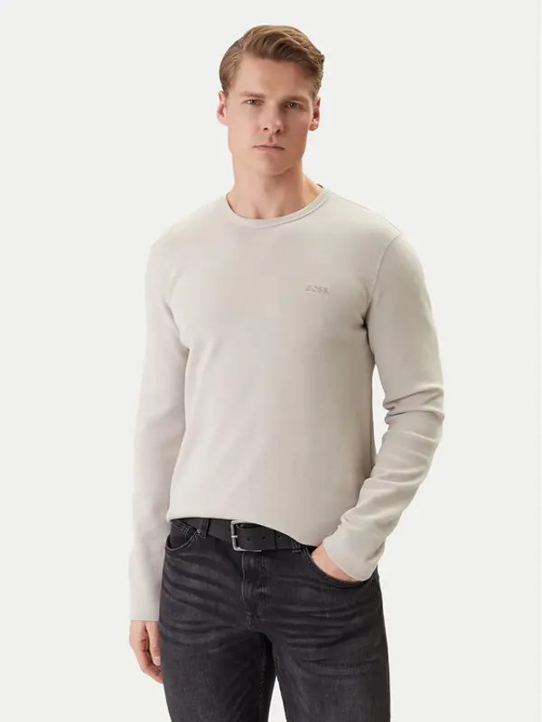 Boss BOSS Majica dugih rukava Tempesto 50520725 Bež Regular Fit