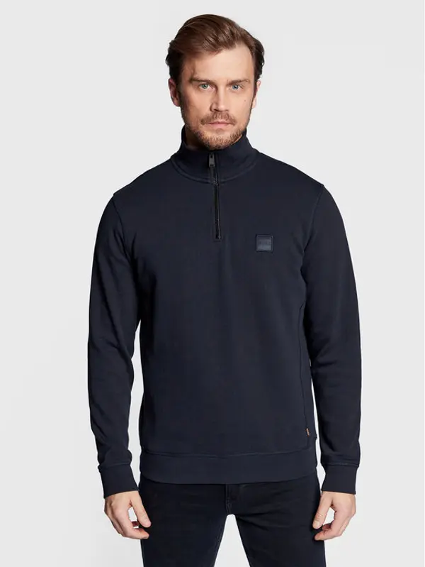 Boss Boss Majica dugih rukava Zetrust 50468926 Tamnoplava Regular Fit