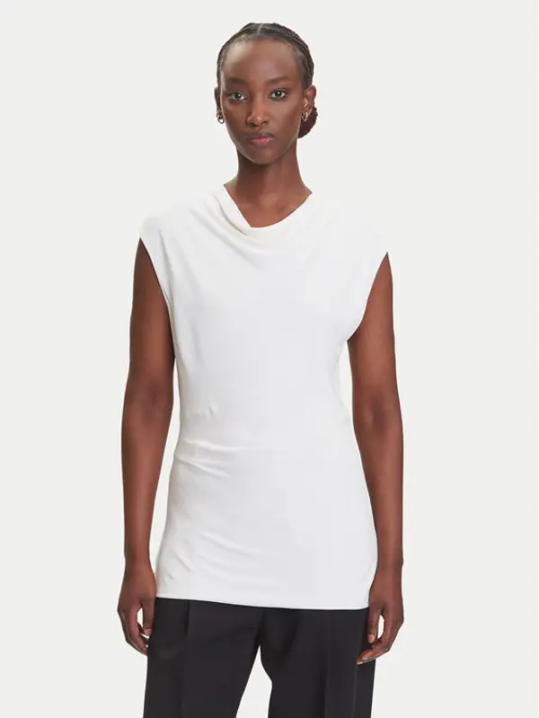 Boss BOSS Majica Elamma 50541896 Bijela Slim Fit